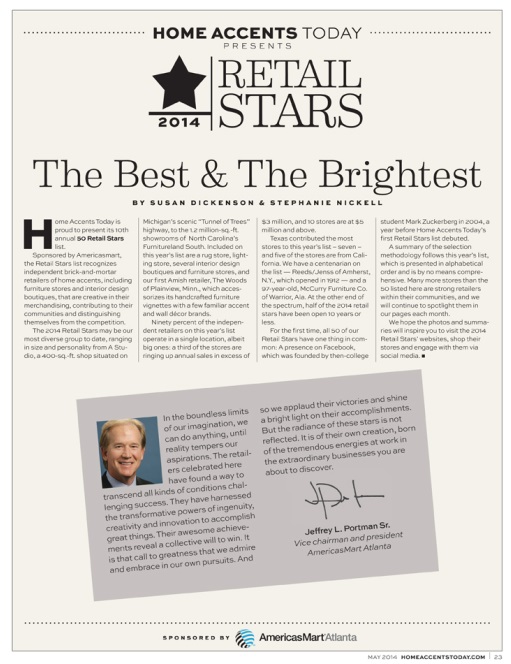 Home Accents Today announces 2014 Retail Stars honorees Home Accents