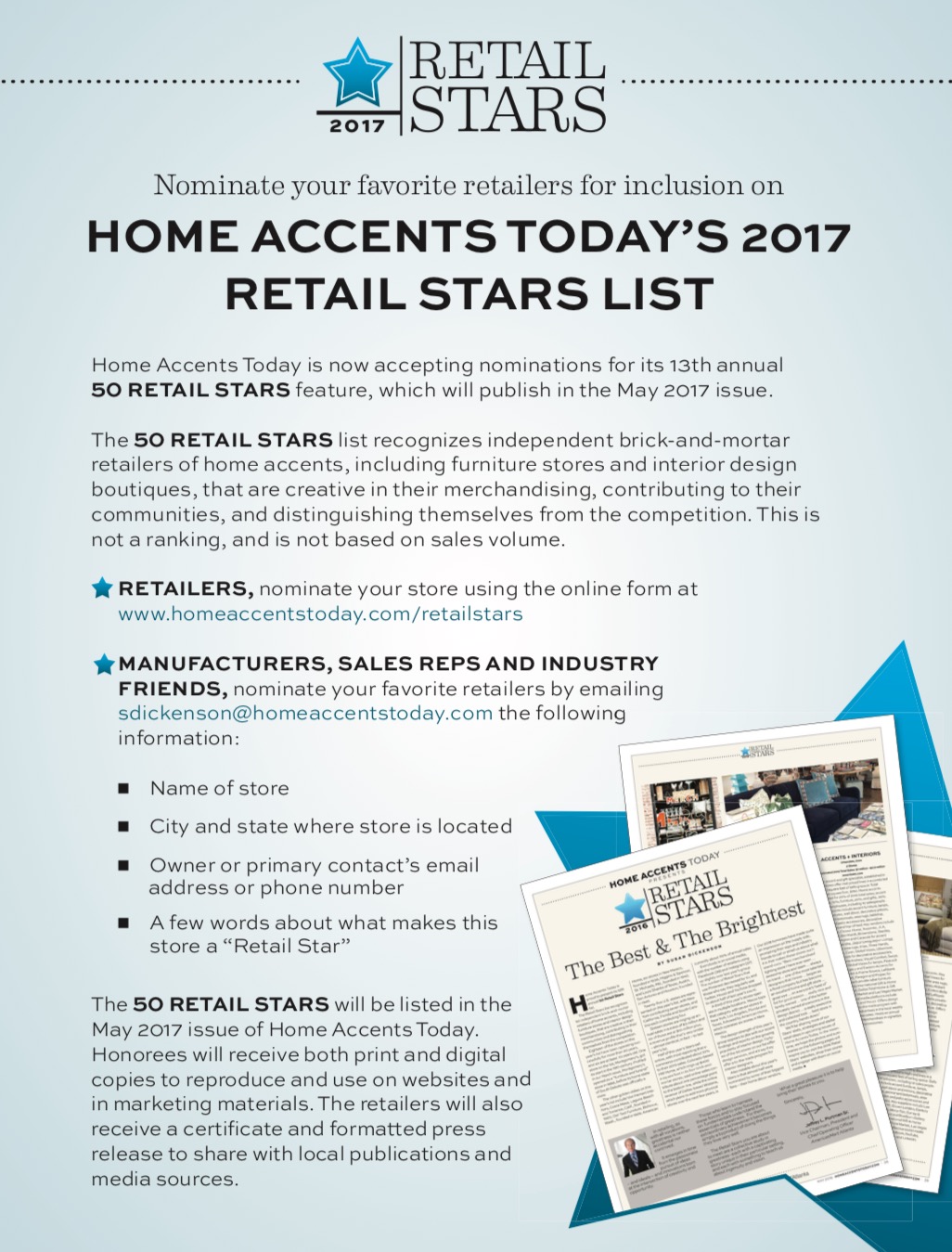 Who Are America S Top Home Decor Retailers Accents Today Retail Stars Nomination Form